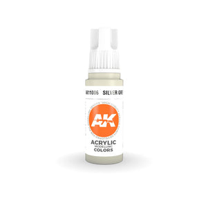 AK Interactive - 3 Gen Acrylics - Silver Grey 17ml