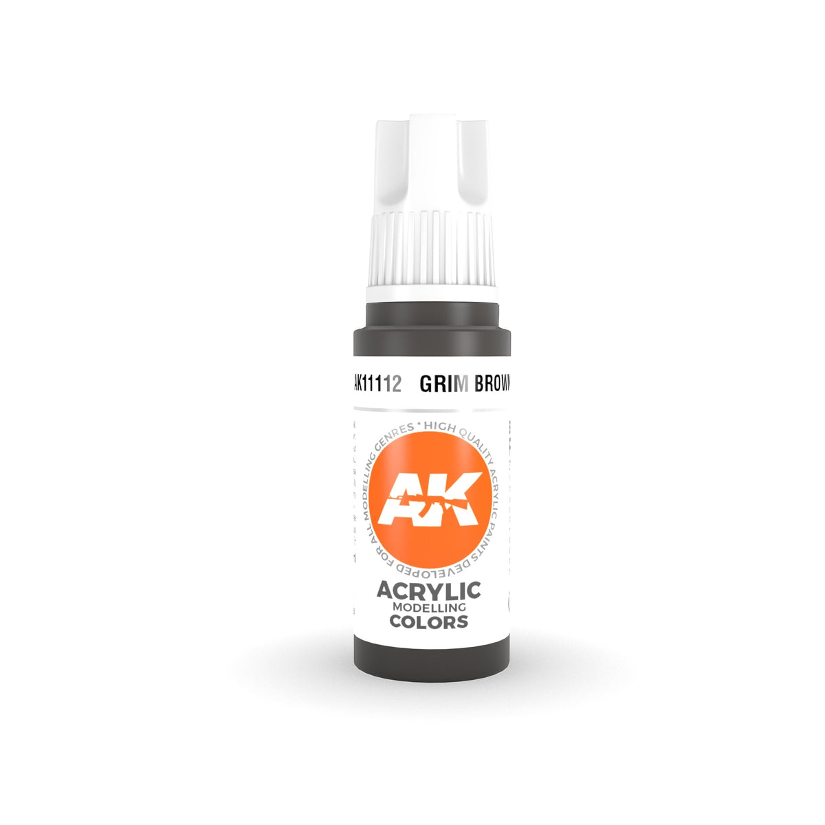 AK Interactive - 3 Gen Acrylics - Grim Brown 17ml