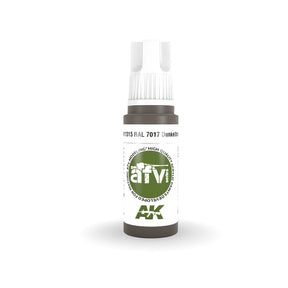AK Interactive - 3 Gen Acrylics - Ral 7017 Dunkelbraun 17ml