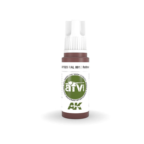 AK Interactive - 3 Gen Acrylics - Ral 8012 Rotbraun 17ml