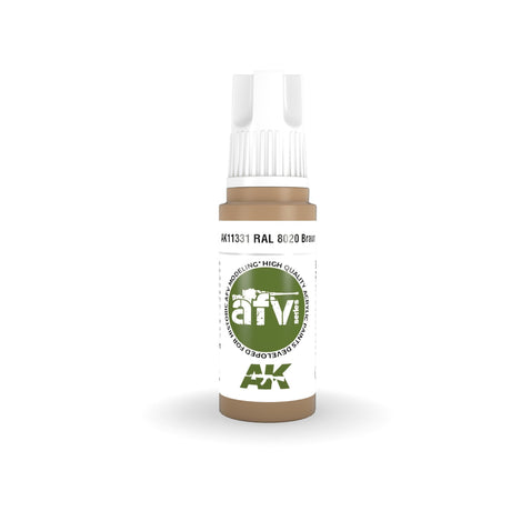AK Interactive - 3 Gen Acrylics - Ral 8020 Braun 17ml