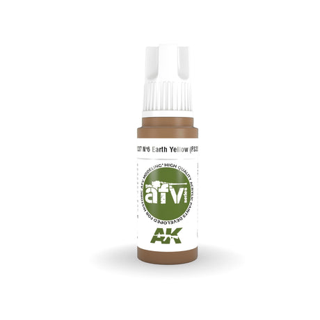 AK Interactive - 3 Gen Acrylics - Nº6 Earth Yellow (Fs30257) 17ml