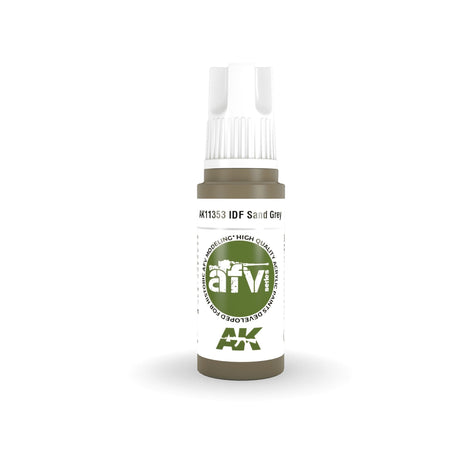 AK Interactive - 3 Gen Acrylics - Idf Sand grey 1970S-1980S 17ml