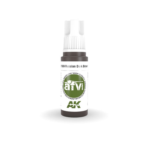 AK Interactive - 3 Gen Acrylics - Russian Dark Brown 6K 17ml
