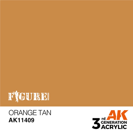 AK Interactive - 3 Gen Figures Acrylics - Orange Tan 17ml