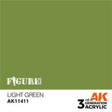 AK Interactive - 3 Gen Figures Acrylics - Light Green 17ml