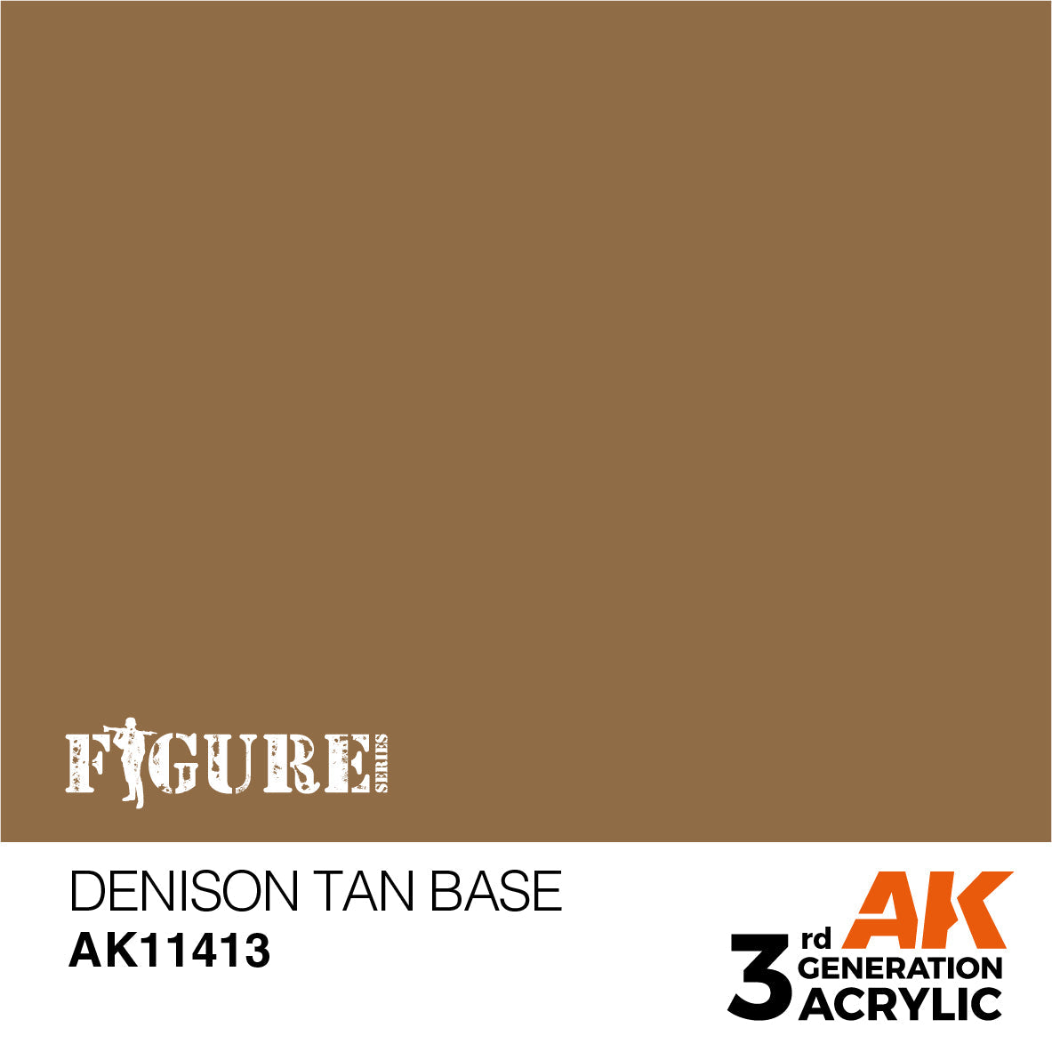 AK Interactive - 3 Gen Figures Acrylics - Denison Tan Base 17ml