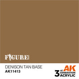 AK Interactive - 3 Gen Figures Acrylics - Denison Tan Base 17ml