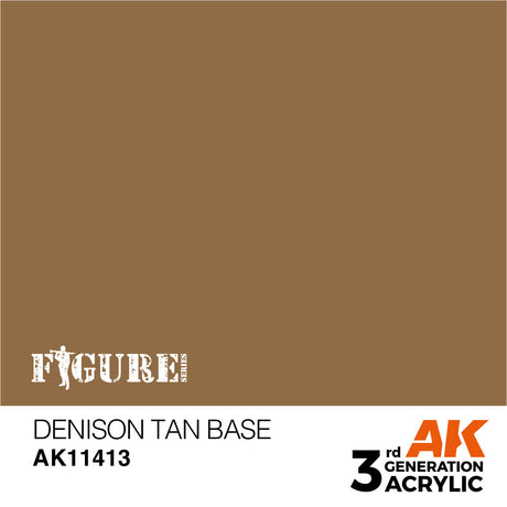 AK Interactive - 3 Gen Figures Acrylics - Denison Tan Base 17ml