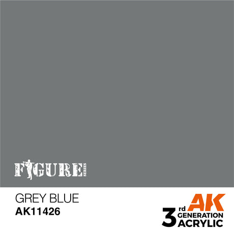 AK Interactive - 3 Gen Figures Acrylics - Grey Blue 17ml