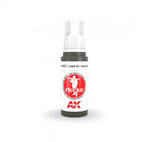 AK Interactive - 3 Gen Figures Acrylics - Green Uniform Base  17ml