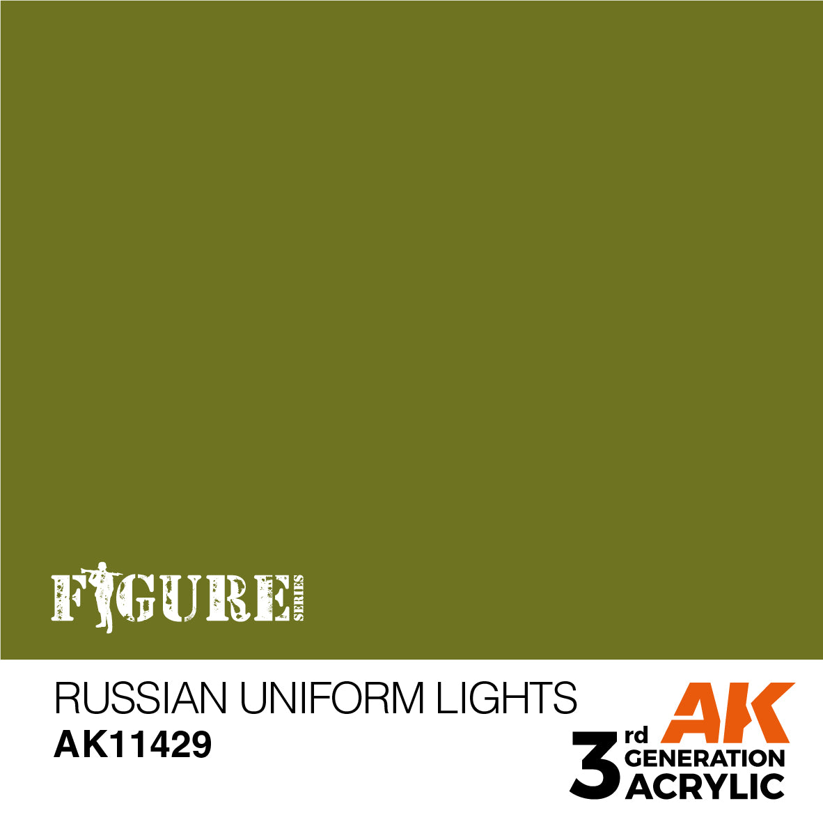 AK Interactive - 3 Gen Figures Acrylics - Russian Uniform Lights 17ml
