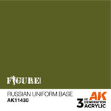 AK Interactive - 3 Gen Figures Acrylics - Russian Uniform Base 17ml