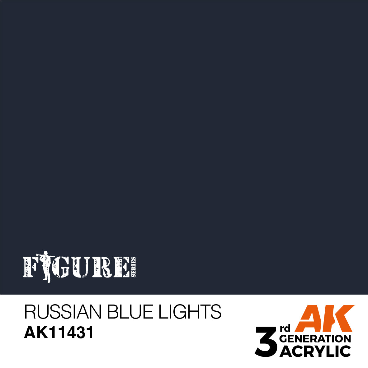 AK Interactive - 3 Gen Figures Acrylics - Russian Blue Lights 17ml