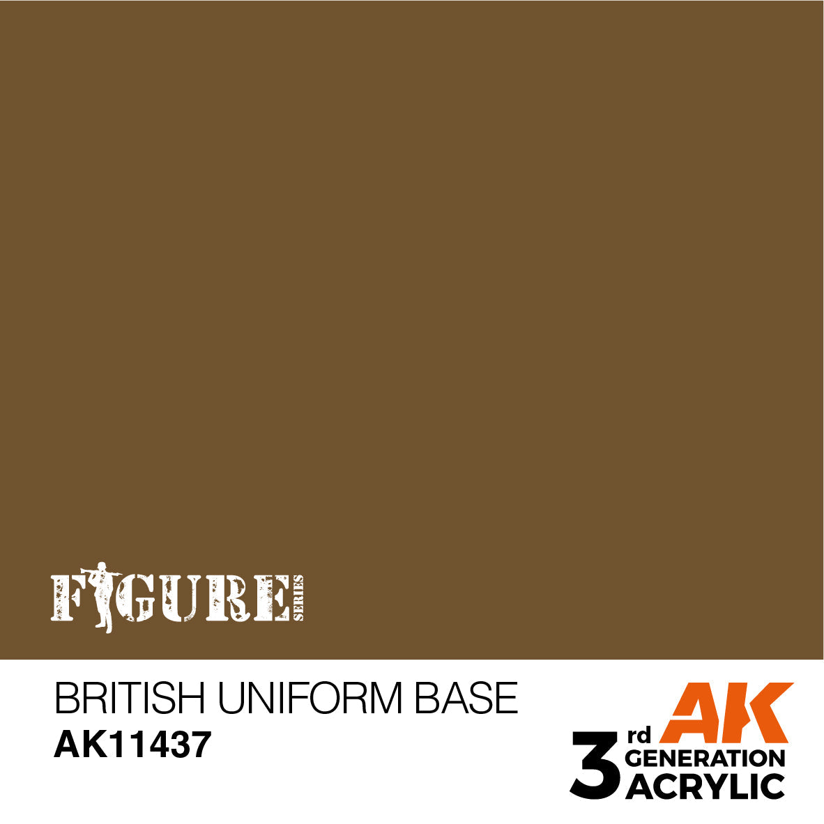 AK Interactive - 3 Gen Figures Acrylics - British Uniform Base 17ml