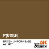 AK Interactive - 3 Gen Figures Acrylics - British Uniform Base 17ml