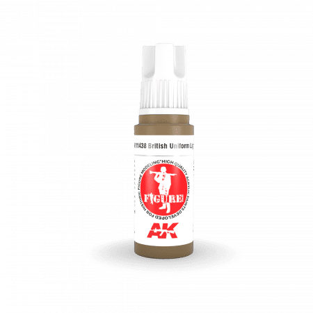 AK Interactive - 3 Gen Figures Acrylics - British Uniform Lights 17ml