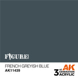 AK Interactive - 3 Gen Figures Acrylics - French Greyish Blue 17ml
