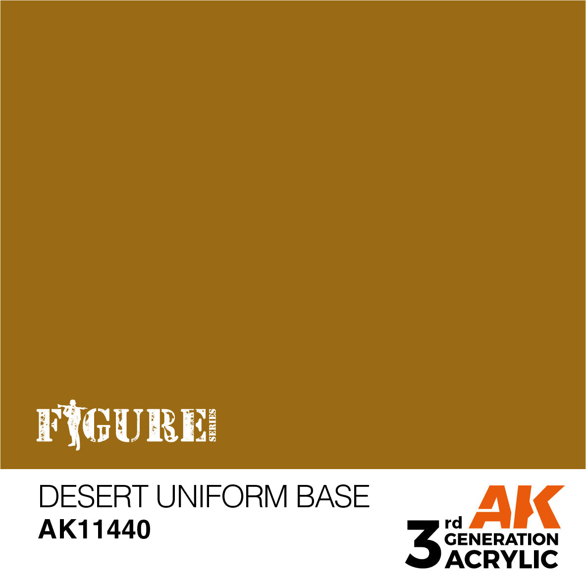 AK Interactive - 3 Gen Figures Acrylics - Desert Uniform Base 17ml