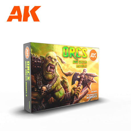 AK Interactive - 3 Gen Sets - Orcs And Green Creatures