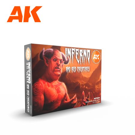 AK Interactive - 3 Gen Sets - Inferno And Red Creatures