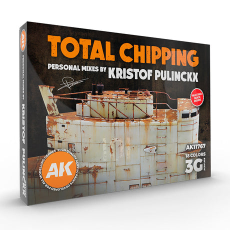 AK Interactive - 3 Gen Sets - Total Chipping Kristof Pulinckx Set