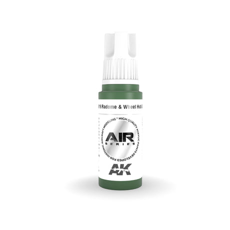 AK Interactive - 3 Gen Acrylics - Radome & Wheel Hub Green 17ml
