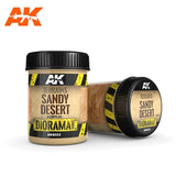 AK Interactive - Dioramas - Terrains Sandy Desert 250ml