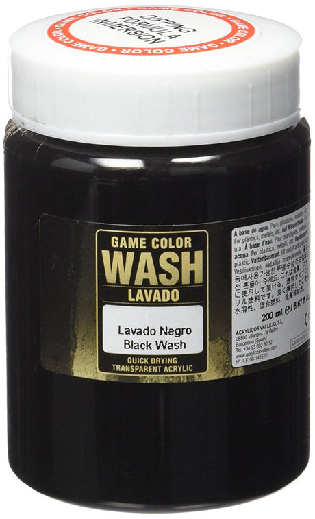 Vallejo - Game Colour - Black Wash 200ml