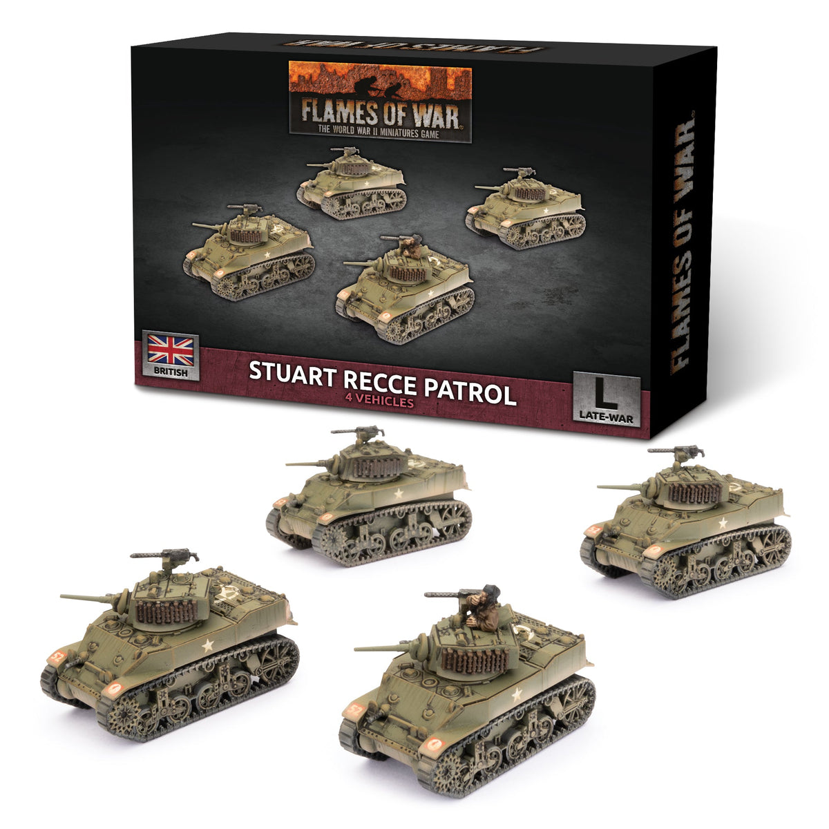 Flames Of War - British: Stuart Recce Patrol