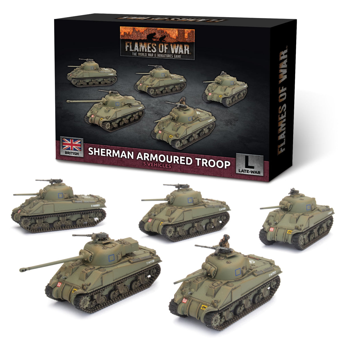 Flames Of War - British: Sherman Armoured Troop