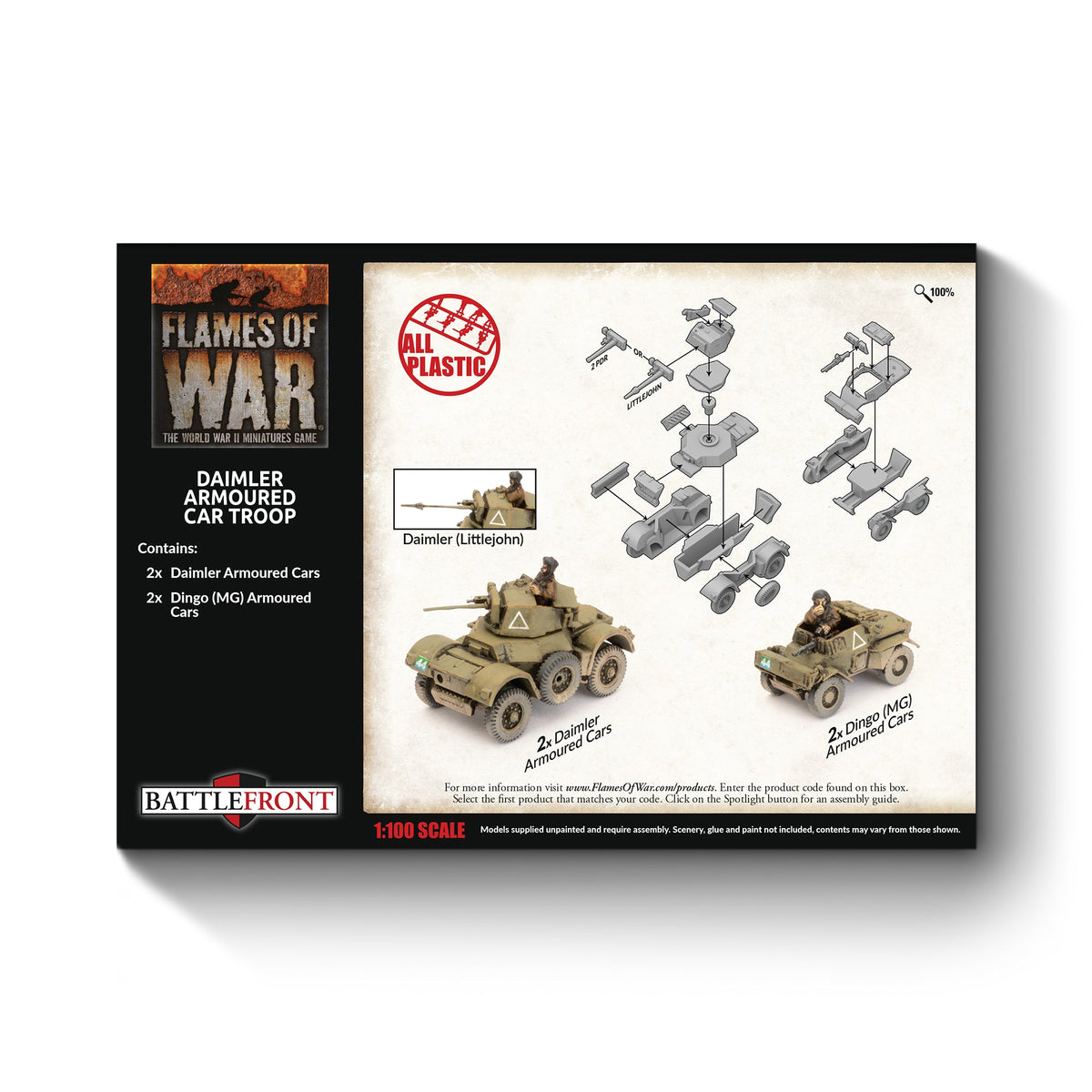 Flames Of War - British: Daimler Armoured Car Troop