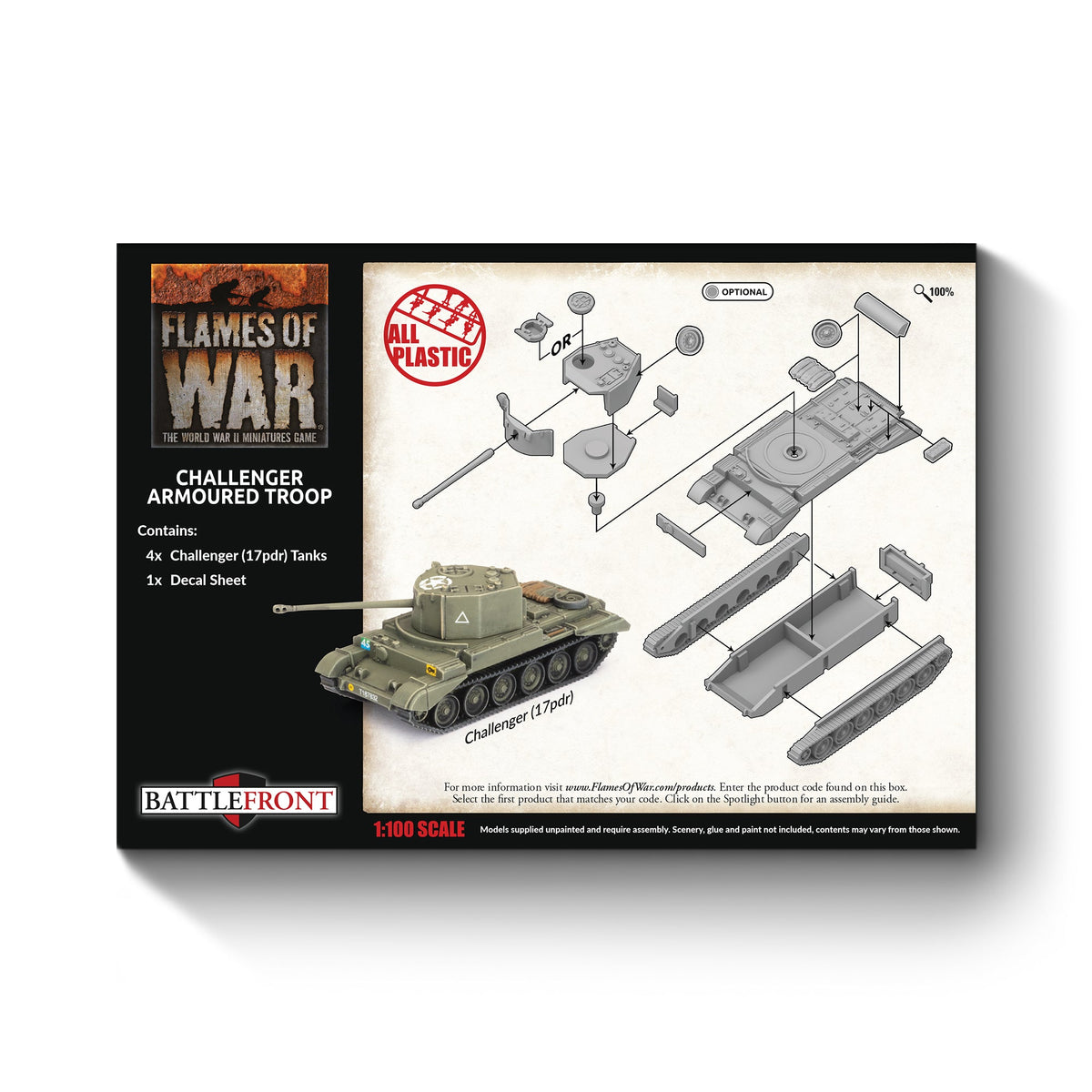 Flames Of War - British: Challenger Armoured Troop