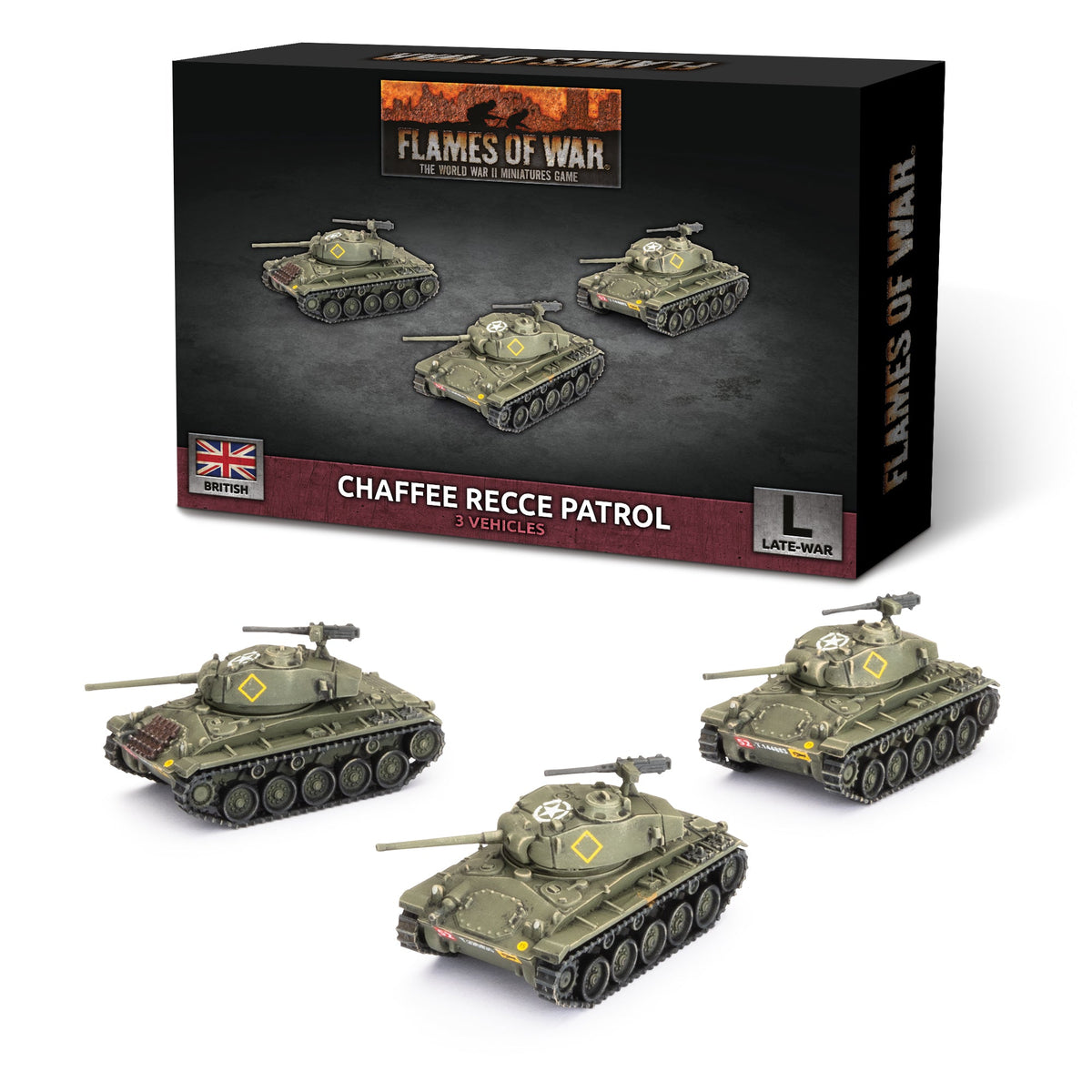 Flames Of War - British: Chaffee Recce Patrol
