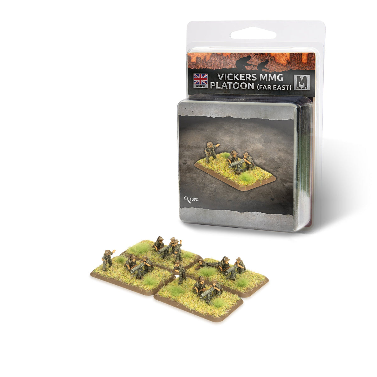 Flames Of War - British: Vickers MMG Platoon (Far East)