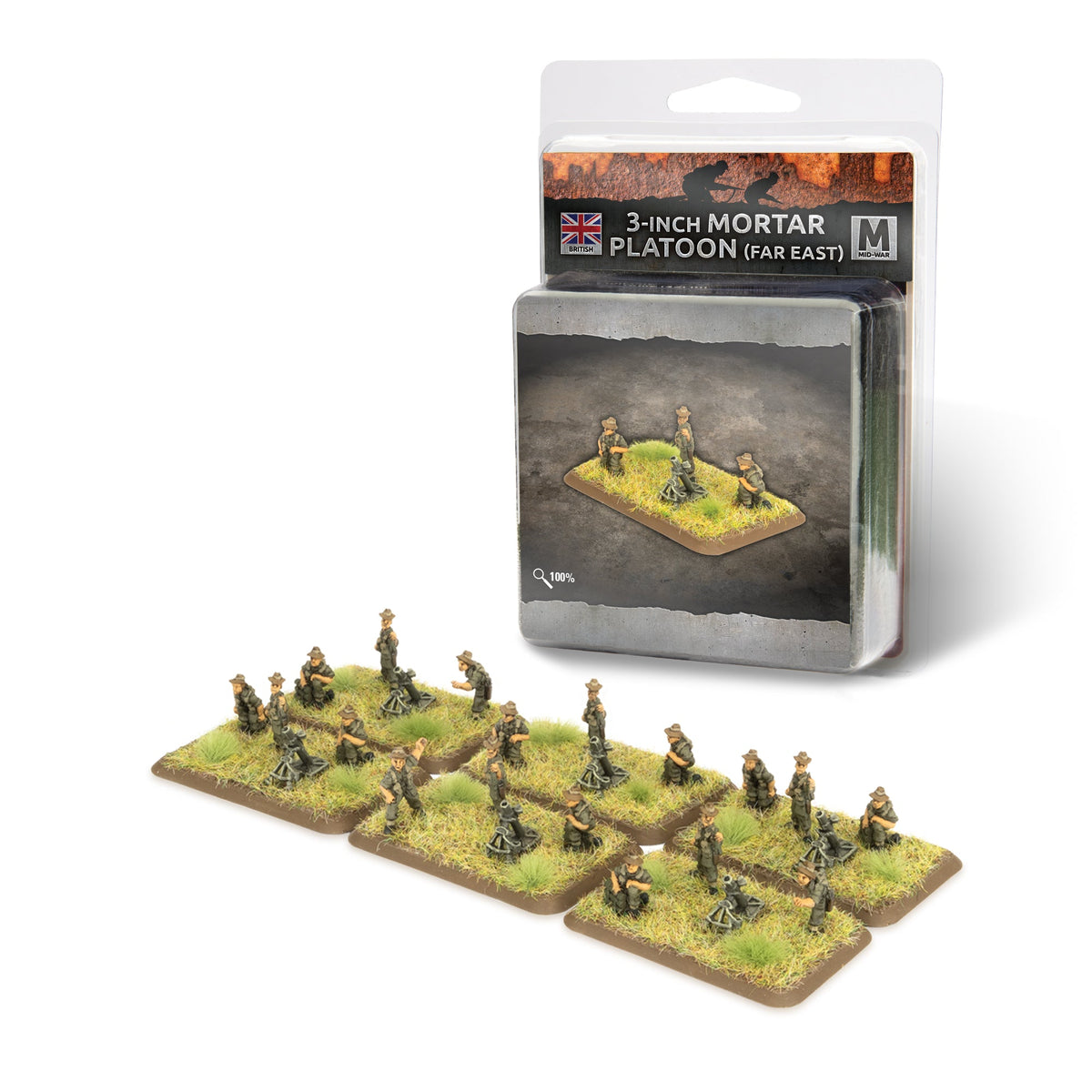 Flames Of War - British: 3-Inch Mortar Platoon (Far East)