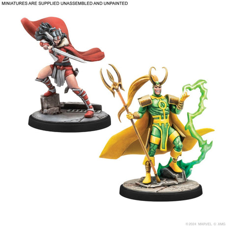 Marvel: Crisis Protocol – Mighty Thor, Lady Sif, Classic Thor, & Classic Loki