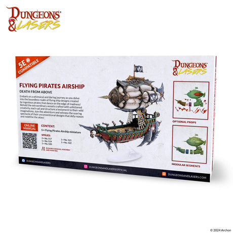 Dungeons & Lasers: Miniatures - Deuslair: Flying Pirates Airship