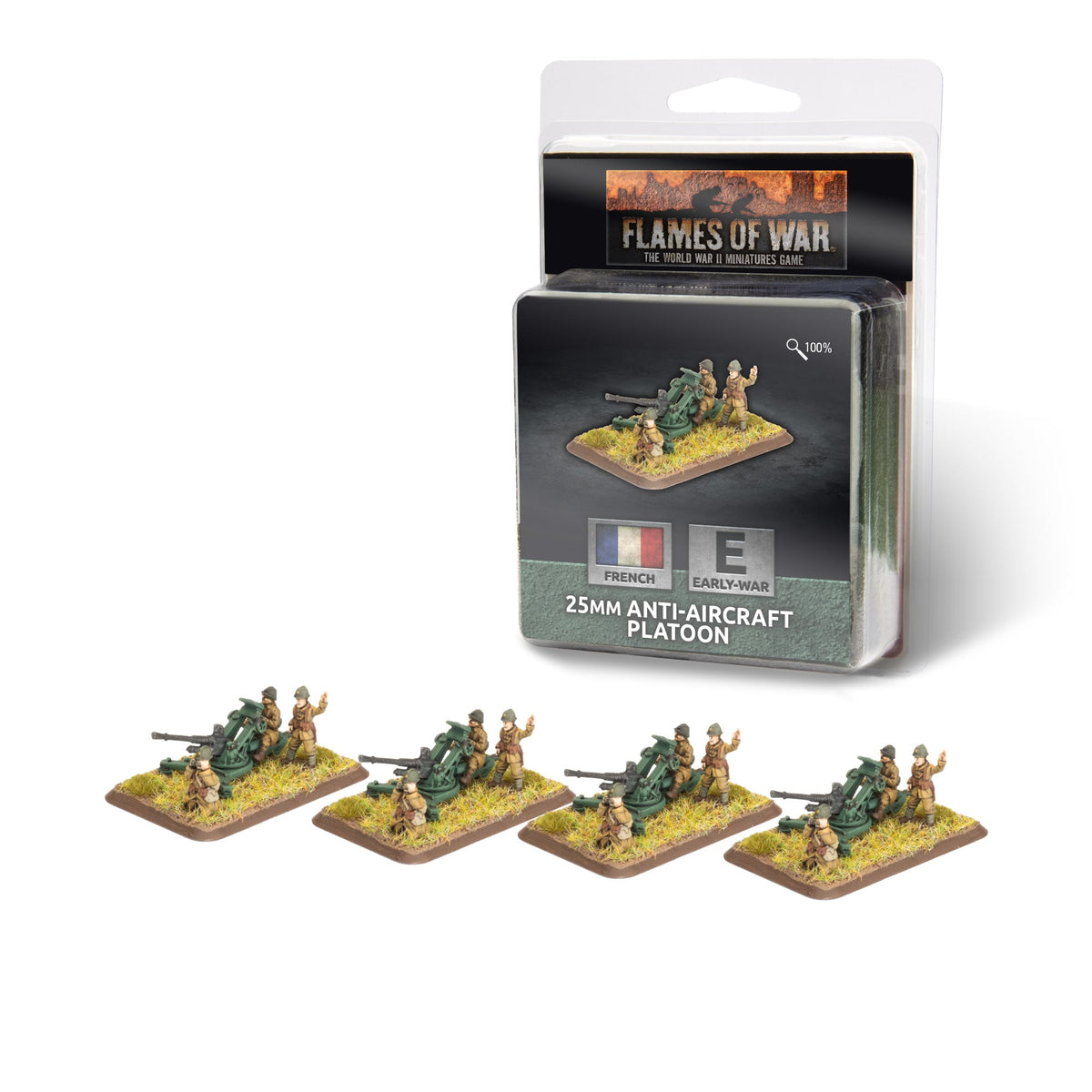 Flames Of War - French: 25mm Anti-Aircraft Platoon