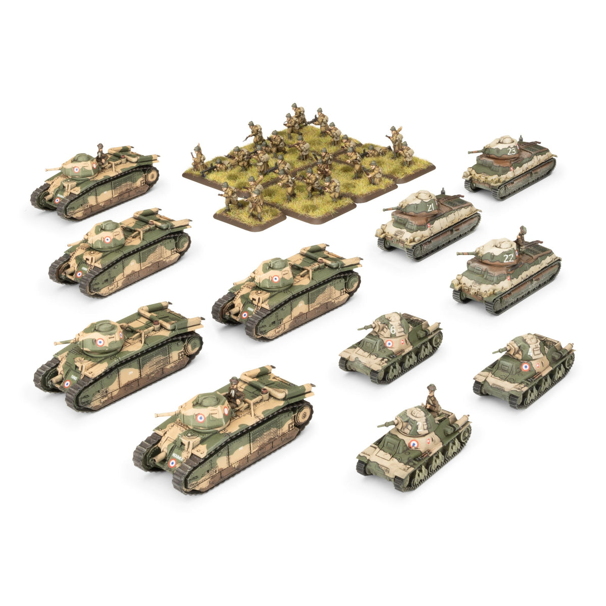 Flames Of War - French Starter Force: Renault Char B1 Tank Company