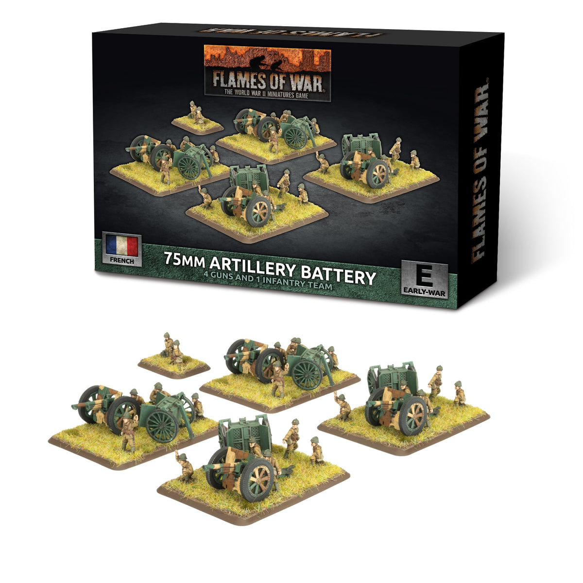 Flames Of War - French: 75mm Artillery Battery