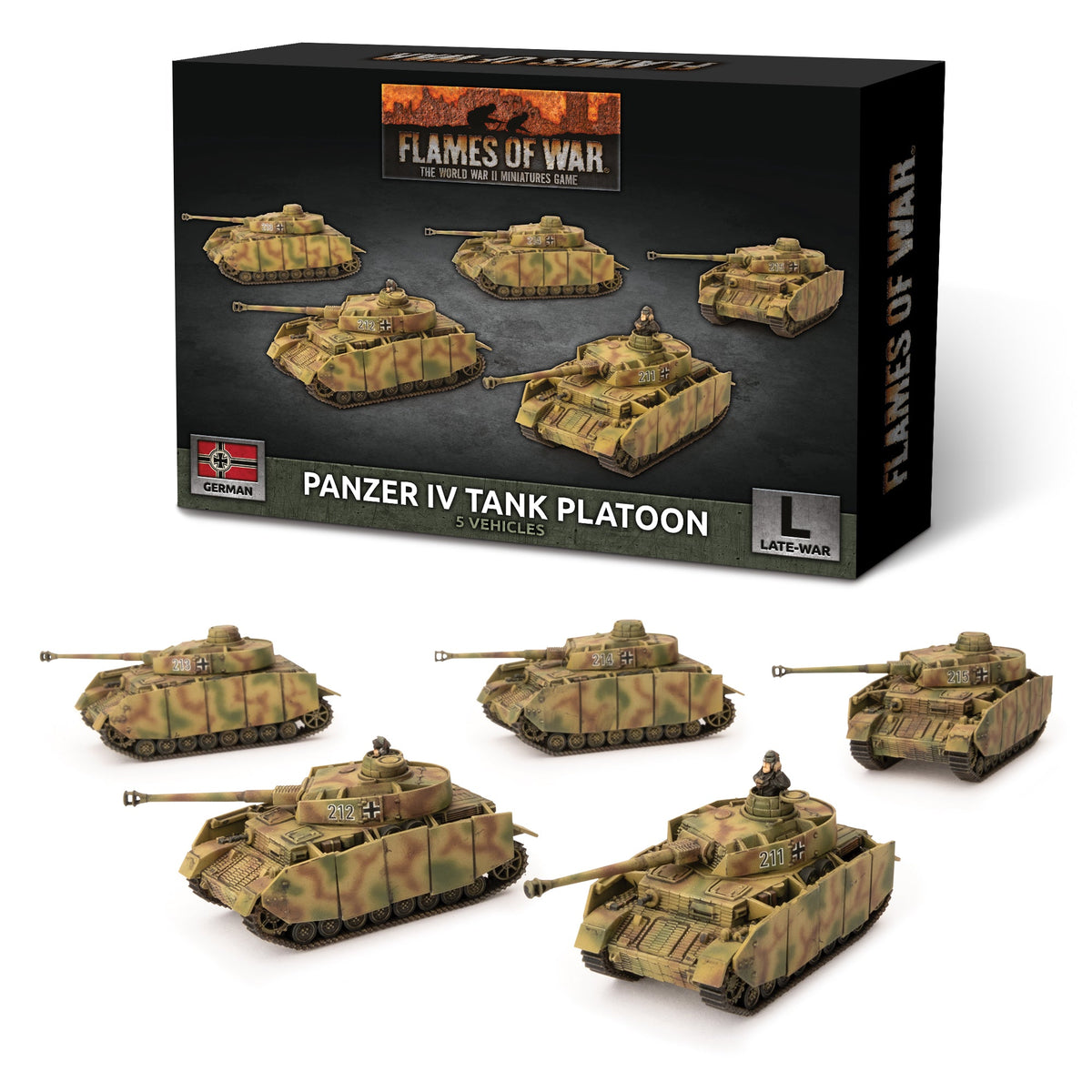 Flames Of War - German: Panzer IV Tank Platoon
