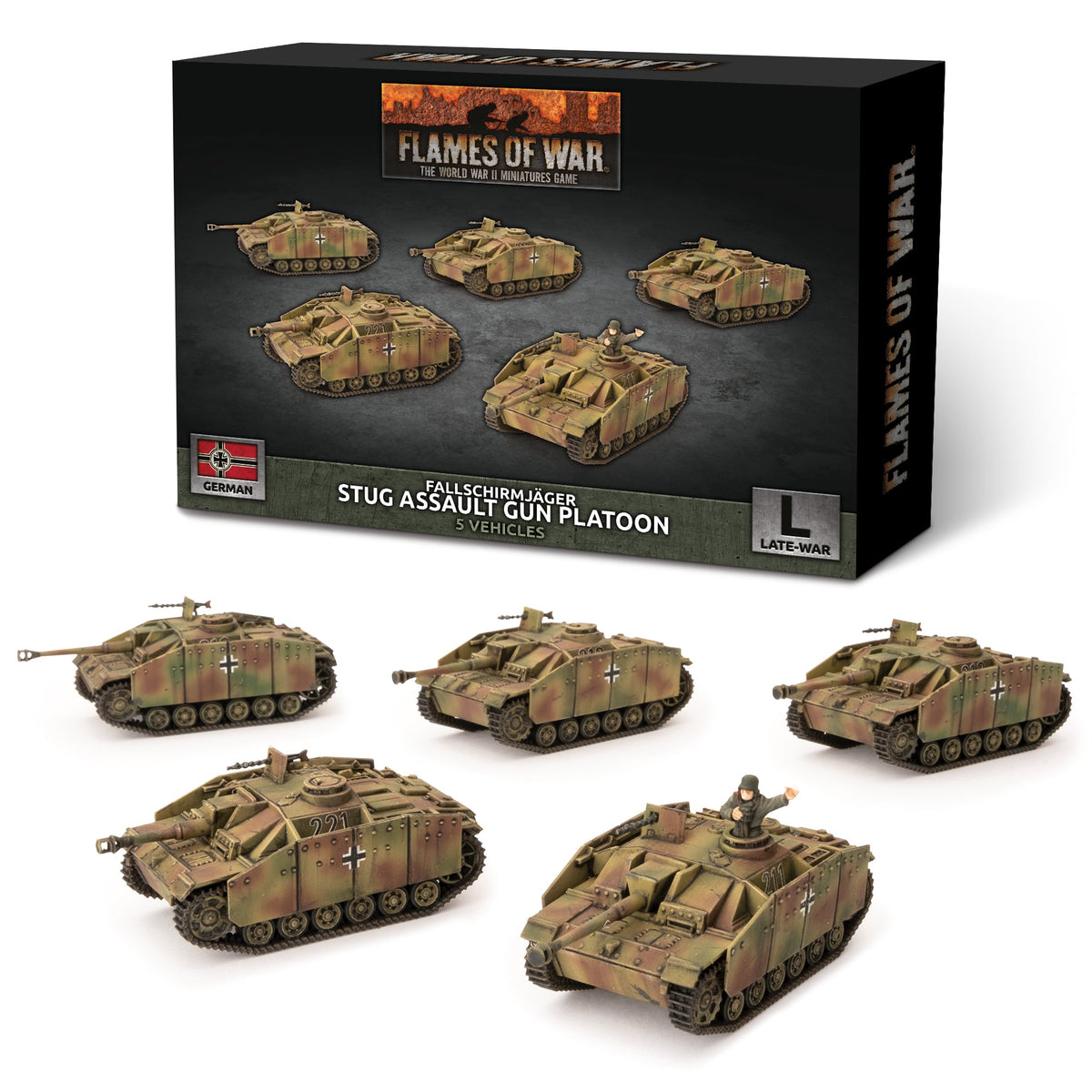 Flames Of War - German: Fallschirmjager StuG Assault Gun Platoon