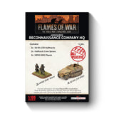 Flames Of War - German: Armoured Reconnaissance Company HQ