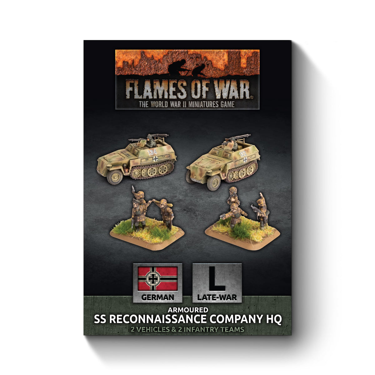 Flames Of War - German: Armoured SS Reconaissance Company HQ
