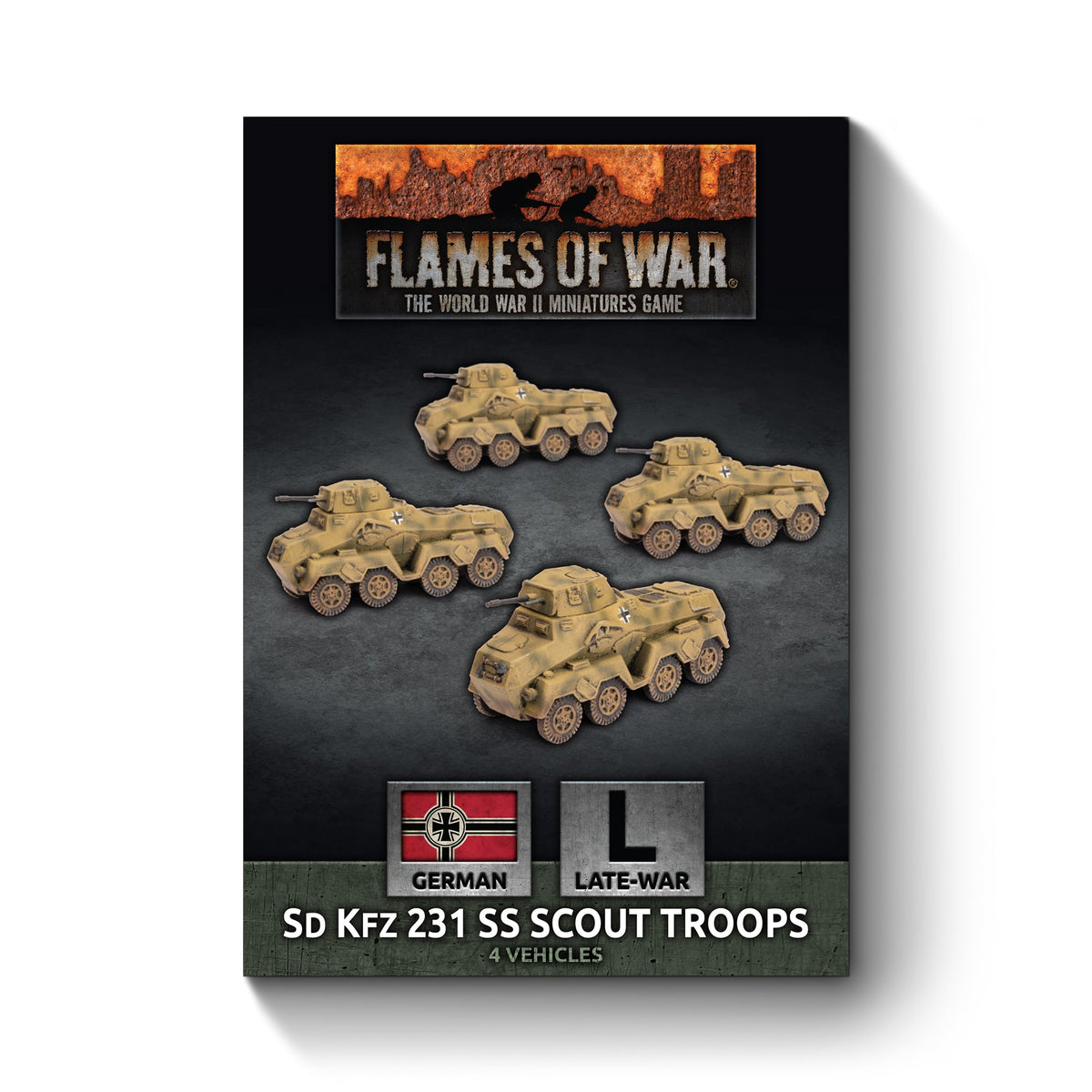 Flames Of War - German: Sd Kfz 231 SS Scout Troops