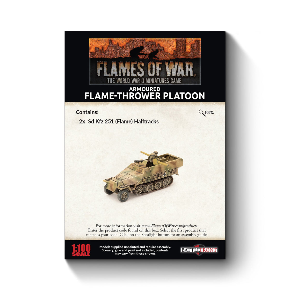 Flames Of War - German: Armoured Flame-Thrower Platoon