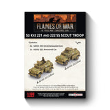 Flames Of War - German: Sd Kfz 221 and 222 SS Scout Troop