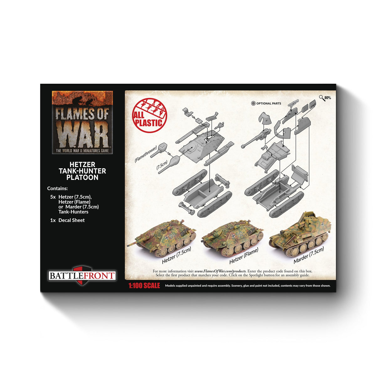 Flames Of War - German: Hetzer Tank-Hunter Platoon