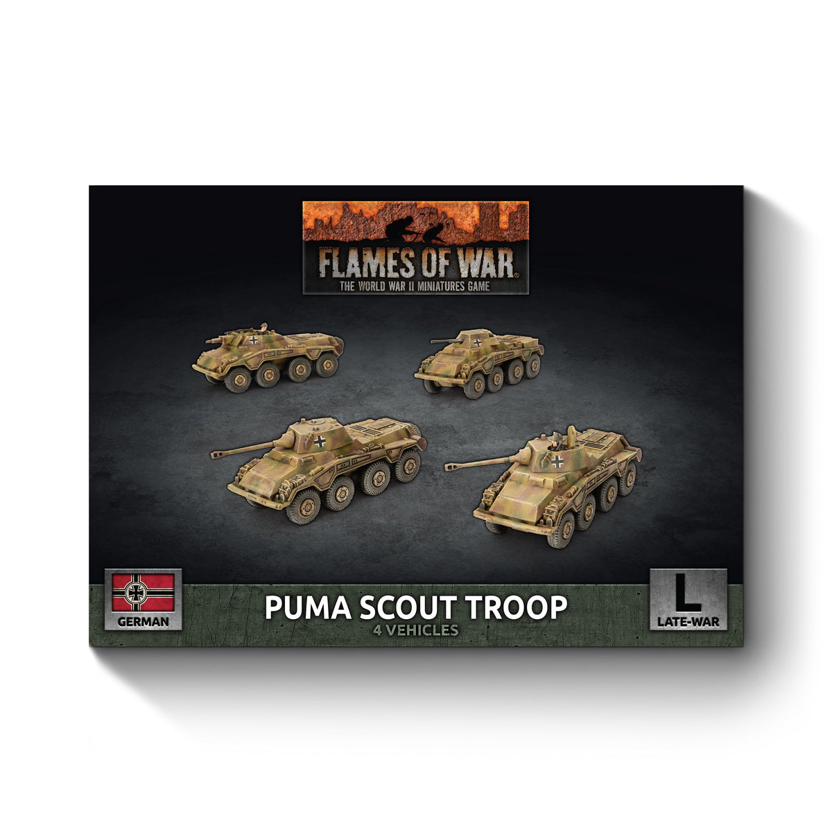 Flames Of War - German: Puma Scout Troop